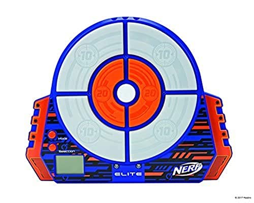 NERF Elite Digitale Zielscheibe NER0156 Interaktive Zielscheibe mit Licht und Sounds und verstellbarem Standbein, Trainiere Alleine oder im Team