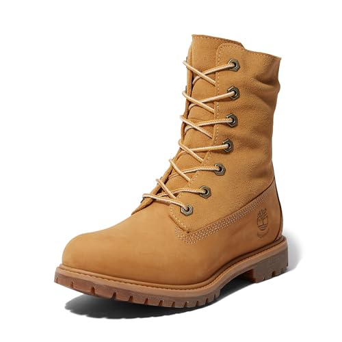 Timberland Authentics FTW_Authentics Teddy Fleece WP Fold Down 8329R, Damen Stiefel, Gelb (Wheat), EU 38 (US 7)