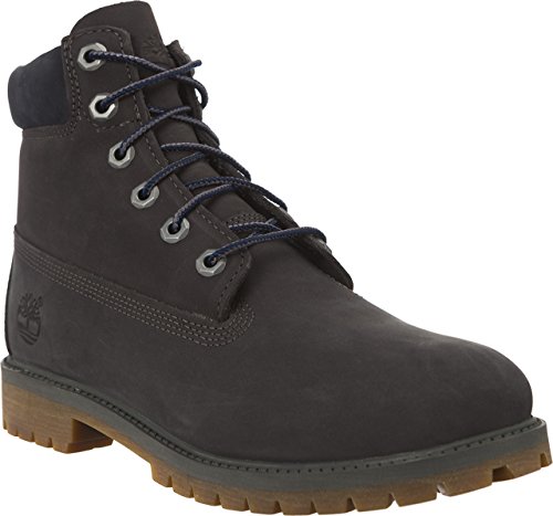 Timberland 'Kids 6'' Premium Waterproof Boot Dark Grey Nubuck