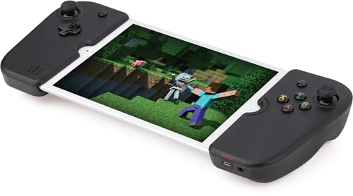 GAMEVICE - GV140 Dual Analog Lightning Controller für iPad Mini I mit Pads & Triggers I patentierte Technologie I Joystick I Kopfhörer- & Lightning-Anschluss I Gaming Zubehör für iPads - Schwarz