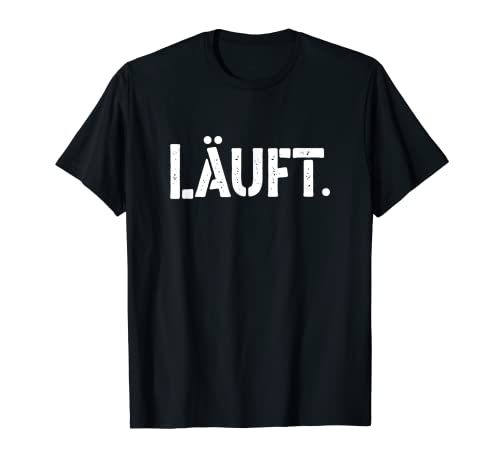 Läuft. Witziges Design für Läufer, Jogger Optimisten Jugend T-Shirt