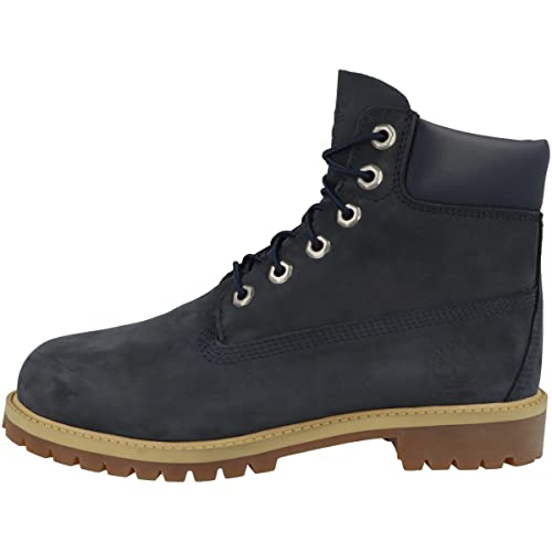 Timberland 6-inch Premium Wp, Unisex-Kinder Klassische Stiefel, Blau (Medium Blue Nubuck P01), 39.5 EU