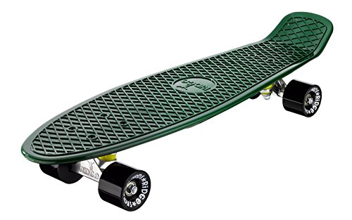 Ridge Skateboards Organics 27' Cruiser Nickel Board, 69cm, EU-hergestelltes Skateboard, Komplett