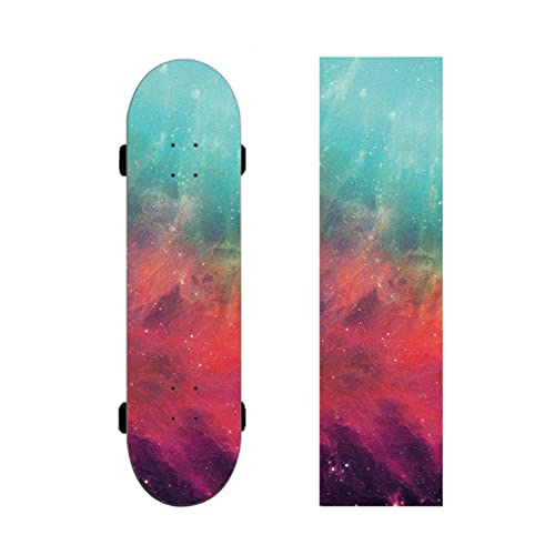 duoyif Skateboard Griffband, Skateboard Griptape, Longboard Grip Tape - Blase Freies, Wasserdicht, Rutschfest, Verschleißfest, 84 x 23 cm (A)