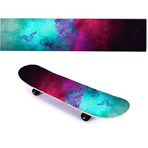 Suprcrne Skateboard Griptape, Selbstklebende Aufkleber Schleifpapier Outdoor Ausrüstung Longboard Bunte (Aurora)