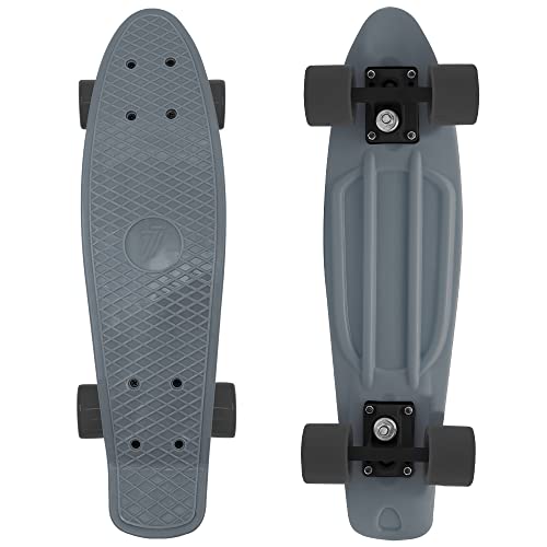 Penny- Skateboard 7-BRAND (Black Smoke) 55x14,5x9,5/13cm Alu-Achse (69901)