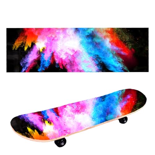 Sandpapier Griptape Rutschfestes, Skateboard Griptape, Longboard Grip Tape, Verschleißfest UndLeicht Zu Schneiden, Selbstklebender Blasenfreies, für Skateboards, Longboards Und Andere Sportbretter