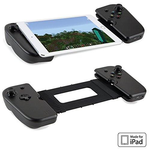 GAMEVICE - GV140 Dual Analog Lightning Controller für iPad Mini I mit Pads & Triggers I patentierte Technologie I Joystick I Kopfhörer- & Lightning-Anschluss I Gaming Zubehör für iPads - Schwarz
