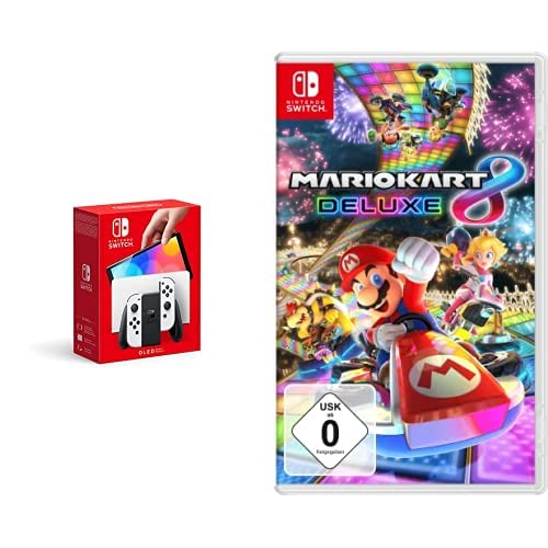 Nintendo Mario Kart 8 Deluxe + Konsole (OLED-Modell) Weiß